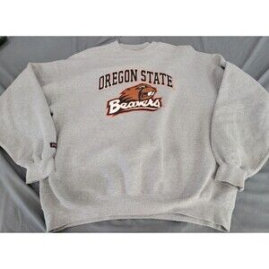 Vintage JanSport Oregon State Beavers Crewneck Sweatshirt Gray XXL NCAA USA